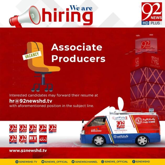Associate Producers Job at 92 Hd Plus Tv